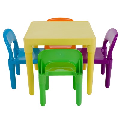 Set masă și scaune copii, multicolor, ZILBO