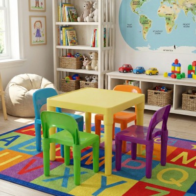 Set masă și scaune copii, multicolor, ZILBO