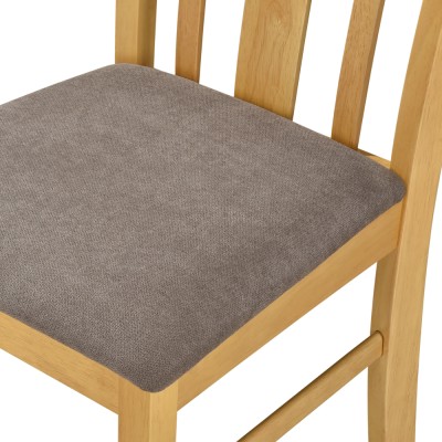 Set sufragerie 1+4, stejar sonoma deschis/maro închis, ROIS SET