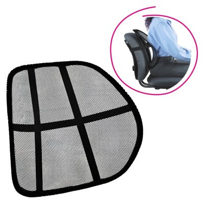 Spătar ergonomic, negru, BEKIO