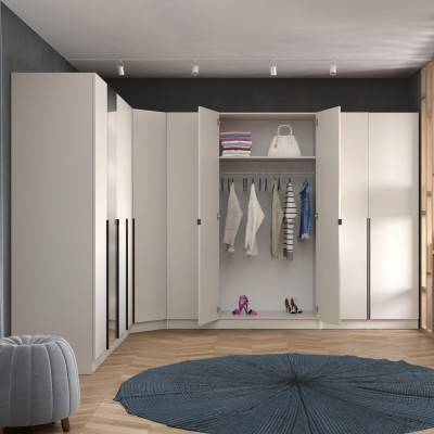 Uşă joasă cu oglindă 50, caşmir, KREO