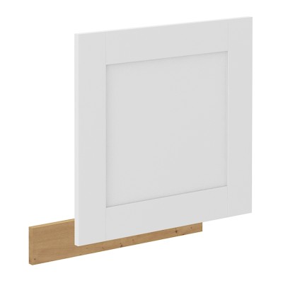 Uşă pentru maşină de spălat vase, albă/stejar artizan, LULA ZM 570x596