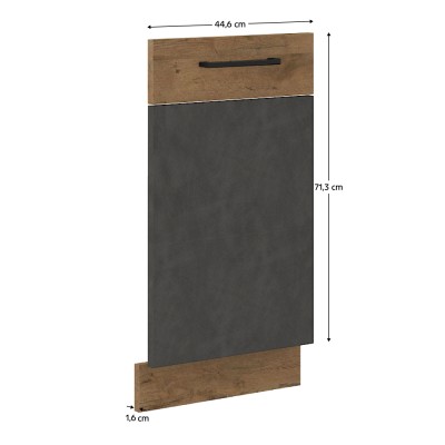 Uşă pentru maşina de spălat vase încorporată, gri mat/ stejar lancelot, bucătăria VEGA 2