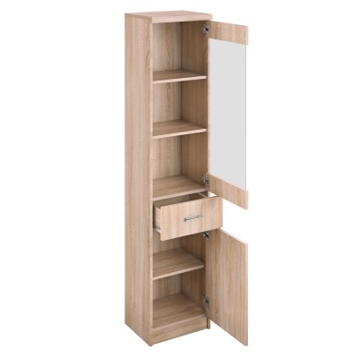 Vitrină 1D1W1S, stejar Sonoma, TOPTY TIP 32