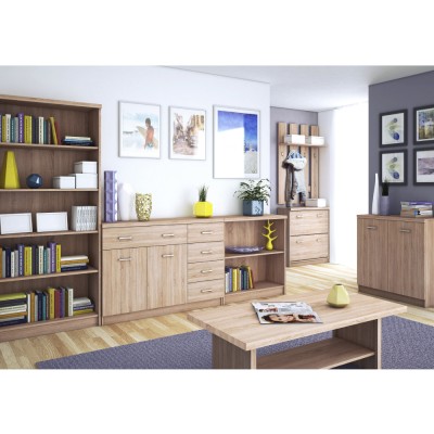 Vitrină 1D1W1S, stejar Sonoma, TOPTY TIP 32